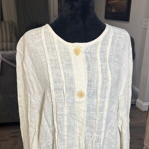 Flax Ivory Linen Garment